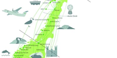 الوطنية الطريق السياحي النرويج خريطة